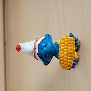 Indian Smurf with Corn on the Cob - 1984